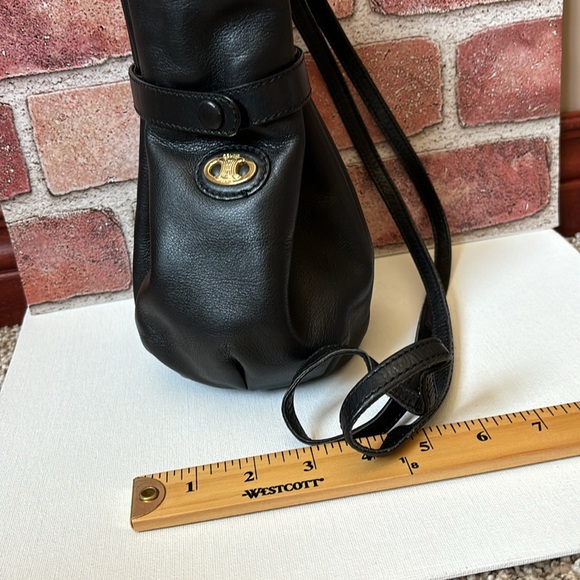 Authentic Celine triomphe Leather Vintage Bucket Bag - Picture 8 of 16